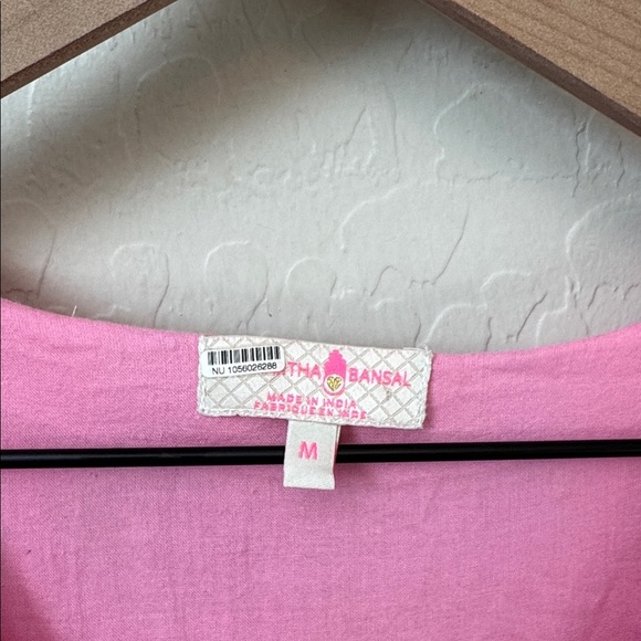 Anthropologie Siddhartha Bansal Flounced Embellished Maxi Shift Dress M - Picture 8 of 12